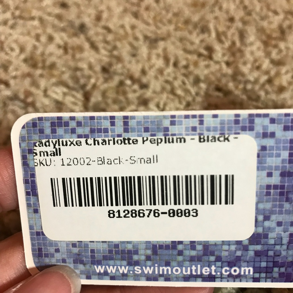 NWT KADYLUXE Black Peplum Athletic Tank S - Picture 8 of 8